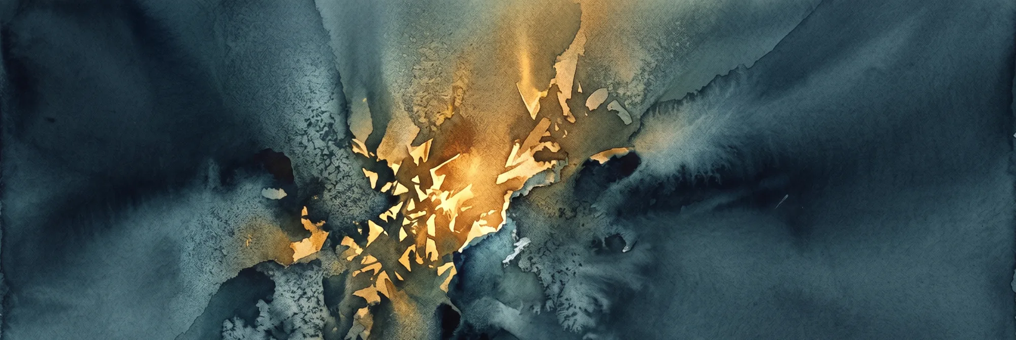 A watercolour of cognitive sovereignty: vivid independent thought set against a steered, atrophying field